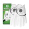 FootJoy Mens WeatherSof 2Pack Golf Glove White Cadet MediumLarge Worn on Left Hand