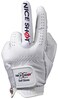 Nice Shot The Bird Golf Glove White Cabretta Leather Mens Left Hand Cadet Large