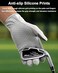 SUJAYU Mens Womens Touchscreen Golf Gloves Silicone AntiSlip Breathable Durable Both Left Right Hand Brown Large
