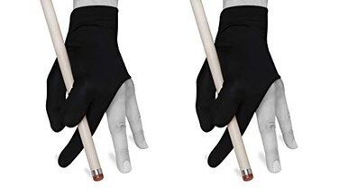 Quality gloves Billiard Fits Either Hand One Size fits All Choose Your Color Black 2 Pack