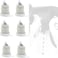 LJHYSD Lace Up Boxing Gloves Pack of Three Pairs Boxing Gloves Lace Up with HighStrength Laces Secure Loop Straps for Boxing Training