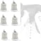 LJHYSD Lace Up Boxing Gloves Pack of Three Pairs Boxing Gloves Lace Up with HighStrength Laces Secure Loop Straps for Boxing Training