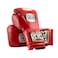 CLETO REYES Training Gloves with Leather Strap Attached Thumb and Hook Loop Closure 12oz Classic Red