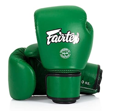 Fairtex BGV16 Leather Muay Thai Boxing Gloves Forest Green 12 oz