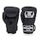 TOP KING Top King Super Air Breathable Leather Gloves Muay Thai Boxing Gloves for Training or Sparring Black 14oz