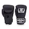 TOP KING Top King Super Air Breathable Leather Gloves Muay Thai Boxing Gloves for Training or Sparring Black 14oz