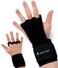 AEOLOS Leather Gymnastics Hand GripsGreat for GymnasticsPull upWeight LiftingKettlebells and Cross Training Black Large