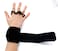 AEOLOS Leather Gymnastics Hand GripsGreat for GymnasticsPull upWeight LiftingKettlebells and Cross Training Black Large