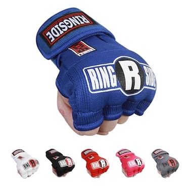 Ringside Quick Wrap Gel Shock MMA Boxing Hand Wraps LargeXlarge Blue