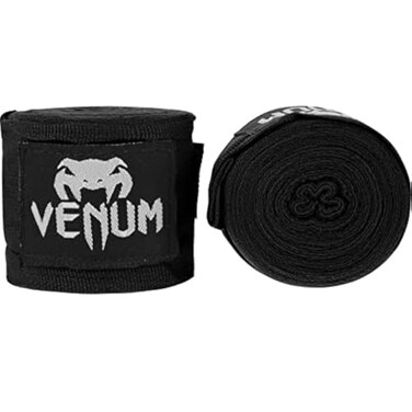 Venum Kontact Boxing Hand Wraps Black 45m 180 in