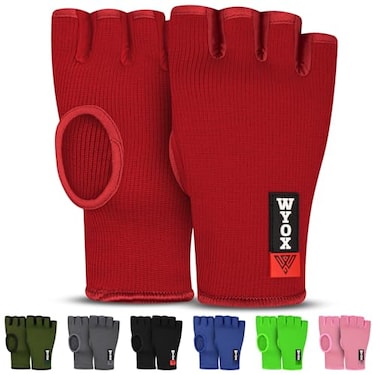 WYOX Inner Glove Hand Wraps for Boxing Kickboxing Elasticated Wrist Support Knuckle Protection for Muay Thai MMA Heavy Bag Training Men Women