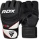 RDX MMA Gloves Grappling Sparring Maya Hide Leather Boxing Gloves Men Women Muay Thai Martial Arts Training Half Finger Adjustable Mitts Wrist Support Kickboxing Cage Fighting Punching Bag Workout