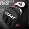 RDX MMA Gloves Grappling Sparring Maya Hide Leather Boxing Gloves Men Women Muay Thai Martial Arts Training Half Finger Adjustable Mitts Wrist Support Kickboxing Cage Fighting Punching Bag Workout