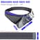 PYFK Running Belt Hydration Waist Pack with Water Bottle Holder for Men Women Waist Pouch Fanny Bag Reflective Blue