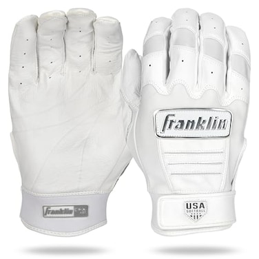Franklin Sports CFX FP Softball Batting Gloves Pair Womens Small WhiteChrome