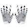 GOWISDOM Youth Football Gloves High Silicone Grip Receiver Gloves for Kids White XSS556 inch