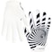 GOWISDOM Youth Football Gloves High Silicone Grip Receiver Gloves for Kids White XSS556 inch