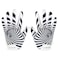 GOWISDOM Youth Football Gloves High Silicone Grip Receiver Gloves for Kids White XSS556 inch