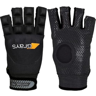 GRAYS Black Left Medium Outdoor Field Hockey Gloves Anatomic Pro Field Fingerless