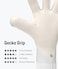 T1TAN White Beast 30 Goalkeeper Gloves Without Finger Protection Soccer Goalkeeper Gloves Size 6