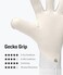 T1TAN White Beast 30 Goalkeeper Gloves Without Finger Protection Soccer Goalkeeper Gloves Size 7