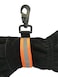 LINE2design Heavy Duty Firefighter Glove Strap with Orange Reflective Trim Ultimate Turnout Gear Bags Firefighting Glove Safety Strap