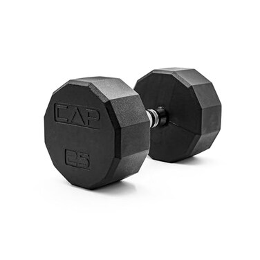 CAP Barbell 12Sided Coated Dumbbell 25 LB