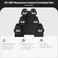BalanceFrom Neoprene Coated Iron Dumbbell Hex Weights Set with Stand ColorCoded or Black Options with NonSlip Grip for Strength Training Resistance Workouts and Home Gym Fitness