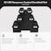 BalanceFrom Neoprene Coated Iron Dumbbell Hex Weights Set with Stand ColorCoded or Black Options with NonSlip Grip for Strength Training Resistance Workouts and Home Gym Fitness
