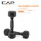 CAP 3 LB Rubber Coated Hex Dumbbell Weight Rubber Hand Weights for Home Gym Strength Training Black Oxide Handle Pair