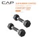 CAP 3 LB Rubber Coated Hex Dumbbell Weight Rubber Hand Weights for Home Gym Strength Training Comfort Grip Handle Pair