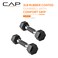CAP 3 LB Rubber Coated Hex Dumbbell Weight Rubber Hand Weights for Home Gym Strength Training Comfort Grip Handle Pair