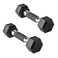CAP 3 LB Rubber Coated Hex Dumbbell Weight Rubber Hand Weights for Home Gym Strength Training Comfort Grip Handle Pair