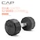 CAP Barbell unisex adult 12Sided Series 12 Sided Coated Dumbbell Black 15Pound US