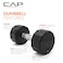 CAP Barbell unisex adult 12Sided Series 12 Sided Coated Dumbbell Black 15Pound US
