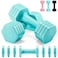 equipro EQUIPRO Adjustable Dumbbell Set 4 in 1 Weights for Women at Home Hand Weights Dumbbells for Women Each 2lb 3lb 4lb 5lb Fast Adjust Weight with Soft TPU Handle for Home Gym Exercise Training