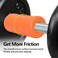 Hikeen Thick Bar Dumbbell GripsNon Slip Hard Rubber Barbell GripsGrips for Weight Lifting Muscle Building2 Outer Diameter