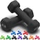 Portzon Weights Dumbbells 10 Colors Options Compatible with Set of 2 Neoprene Dumbbells Set115 LB AntiSlip Antiroll Hex Shape
