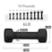 Portzon Weights Dumbbells 10 Colors Options Compatible with Set of 2 Neoprene Dumbbells Set115 LB AntiSlip Antiroll Hex Shape