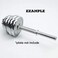 Rowland Harbor Threaded Dumbbell HandlesAdjustable Dumbbell Bar Handles 38cm149 Inch Fit 1 inch Standard Weight Plate Weightlifting Accessories Sold in Pair