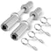 Uboway Olympic Dumbbell Handles 20 Dumbbell Set for 2 Olympic Weight Plates Weight Lifting Handles with 2 Pair of Spring Collars Home Gym Accessories