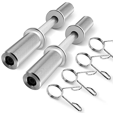 Uboway Olympic Dumbbell Handles 20 Dumbbell Set for 2 Olympic Weight Plates Weight Lifting Handles with 2 Pair of Spring Collars Home Gym Accessories