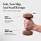WeGym SafeGrip Square Dumbbells with Anti Slip Handles Aesthetic Free Weights for Home Workouts Stable Design Prevents Rolling during Floor Exercises 3LB Pair Rose