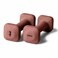 WeGym SafeGrip Square Dumbbells with Anti Slip Handles Aesthetic Free Weights for Home Workouts Stable Design Prevents Rolling during Floor Exercises 3LB Pair Rose