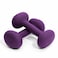 YOTTOY Weights Dumbbells Set for Women2 Pound Dumbbells Set of 2 NonSlip Hand Weights for Home Workouts Portable Strength Training Neoprene dumbbells Purple 2LBPair