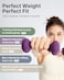 YOTTOY Weights Dumbbells Set for Women2 Pound Dumbbells Set of 2 NonSlip Hand Weights for Home Workouts Portable Strength Training Neoprene dumbbells Purple 2LBPair