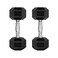 RitFit 5780LBS Rubber Coated Hex Dumbbell Weight Set with Rack and Adjustable Weight Bench for Home Gym Strength Training Workouts