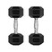 RitFit 5780LBS Rubber Coated Hex Dumbbell Weight Set with Rack and Adjustable Weight Bench for Home Gym Strength Training Workouts
