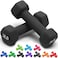 Portzon Weights Dumbbells 10 Colors Options Compatible with Set of 2 Neoprene Dumbbells Set115 LB AntiSlip Antiroll Hex Shape