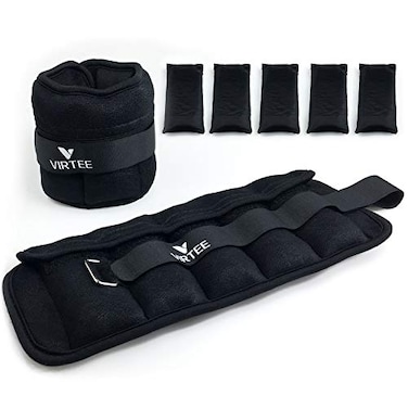Virtee Adjustable Ankle Weights 3710 Lbs Pair Arm Leg Weights Set for Men and Women Weighted Ankle Weight for Jogging Walking Gymnastics Aerobics Physical Therapy